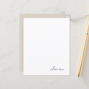 Personlig Namn Stationery Papper