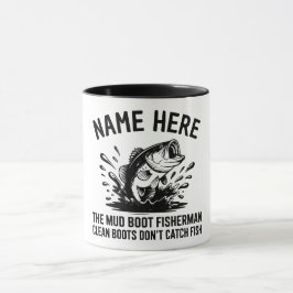 Personlig Namn Stör Abborre Fiskare Mugg