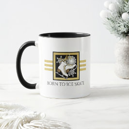 Personlig Namn Svartvit isskal från Guld Mugg