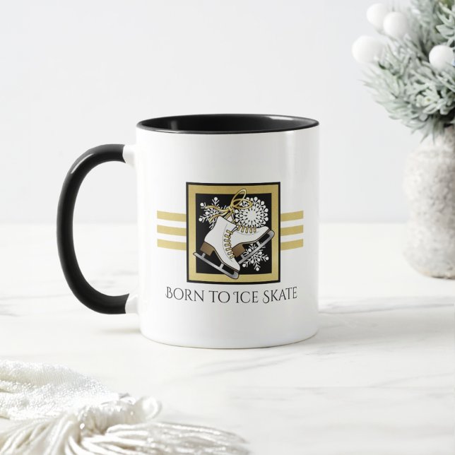 Personlig Namn Svartvit isskal från Guld Mugg (Skapare uppladdad)