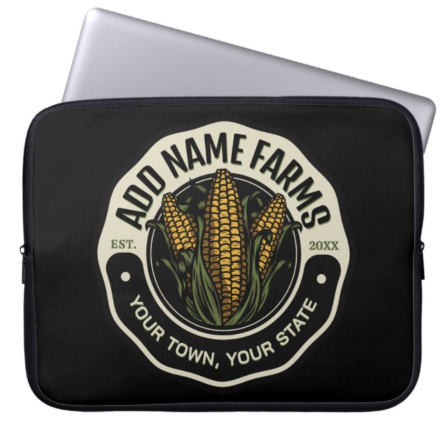 Personlig NAMN Sweet Maj Garden Farm Farmer Laptop Fodral (Framsidan)