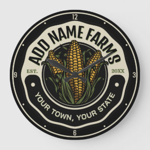 Personlig NAMN Sweet Maj Garden Farm Farmer Stor Klocka