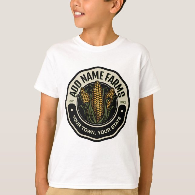 Personlig NAMN Sweet Maj Garden Farm Farmer T Shirt (Framsida)
