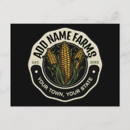 Personlig NAMN Sweet Maj Garden Farm Farmer Vykort