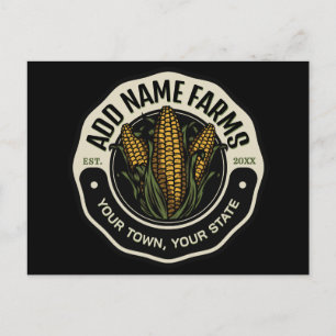 Personlig NAMN Sweet Maj Garden Farm Farmer Vykort