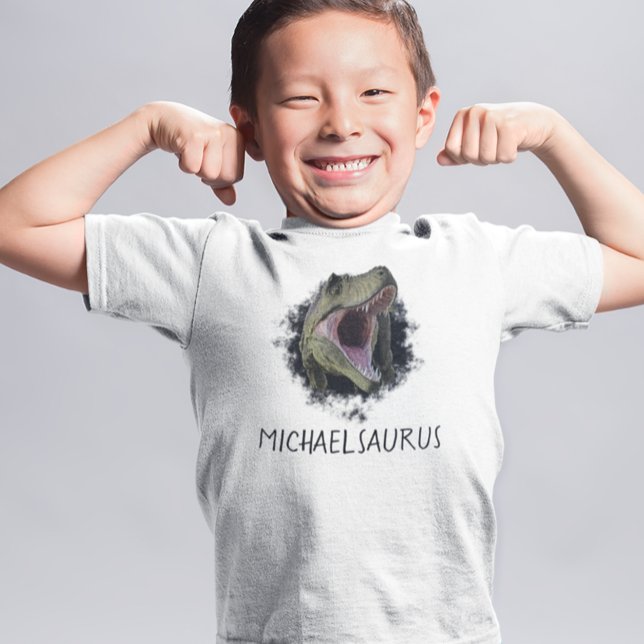 Personlig namn T-Rex Tyrannosaurus T-Shirt (Skapare uppladdad)