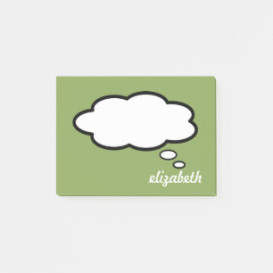 Personlig Namn Talk Bubble Post-it Block