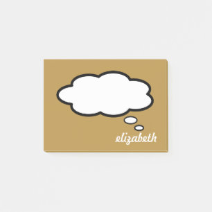 Personlig Namn Talk Bubble Post-it Block