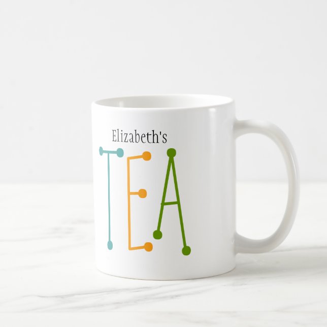 Personlig Namn "TEA" Mugg (Höger)