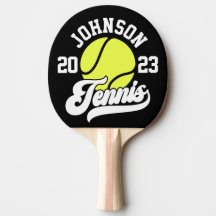 Personlig NAMN Tennis Player Racket Boll Court