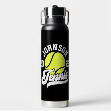Personlig NAMN Tennis Player Racket Boll Court