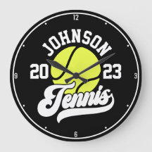 Personlig NAMN Tennis Player Racket Boll Court