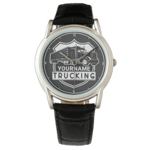 Personlig NAMN Trucking Big Rig Semi Trucker Armbandsur