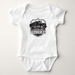 Personlig NAMN Trucking Big Rig Semi Trucker T Shirt
