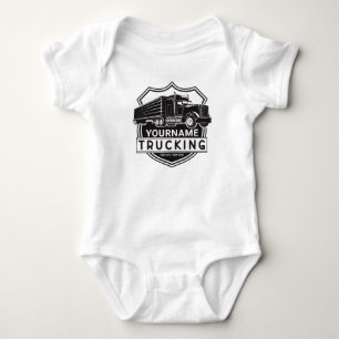Personlig NAMN Trucking Big Rig Semi Trucker T Shirt
