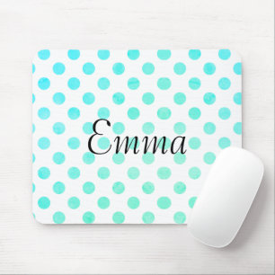 Personlig Namn Typografi Turcos Polkadot Musmatta