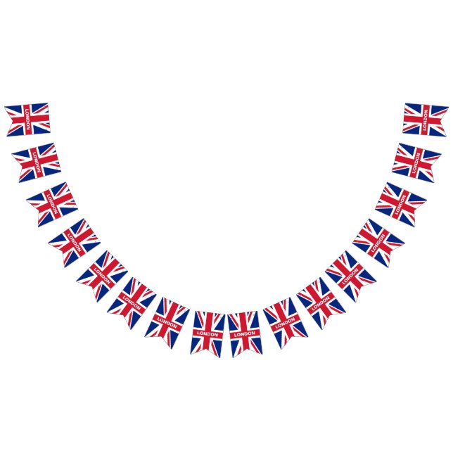 personlig namn Union Jack bunting Vimplar (Alla)