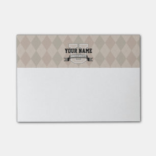 Personlig Namn Universiteten Coola Funny College Post-it Block