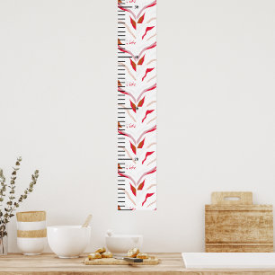 Personlig Namn utskriven Cute Baby Growth Diagram Poster