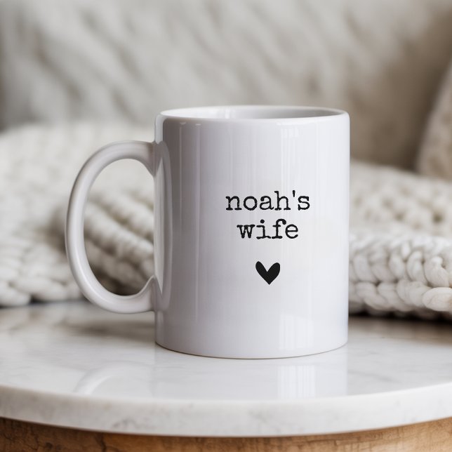Personlig namn vigselmugg Nybröllopspresent till h Kaffemugg (Custom Ceramic Couple Mug – Engagement, Wedding or Anniversary Gift for Her or Him)