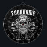 Personlig NAMN Viking Nordic Warrior Heritage Darttavla<br><div class="desc">Personlig NAMN Viking Nordic Warrior Heritage design - Anpassa med namn eller Anpassningsbar Text</div>