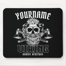 Personlig NAMN Viking Nordic Warrior Heritage Musmatta