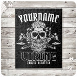 Personlig NAMN Viking Nordic Warrior Heritage Pussel<br><div class="desc">Personlig NAMN Viking Nordic Warrior Heritage design - Anpassa med namn eller Anpassningsbar Text</div>