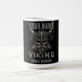 Personlig NAMN Viking Warrior Heritage Kaffemugg