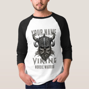 Personlig NAMN Viking Warrior Heritage T-Shirt