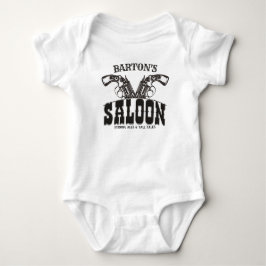 Personlig NAMN Vilda Västern Revolver Saloon T Shirt