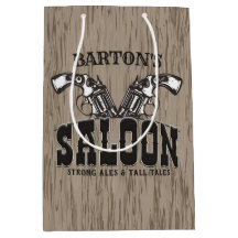 Personlig NAMN Vilda western Gun Revolver Saloon