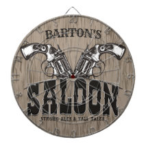 Personlig NAMN Vilda western Gun Revolver Saloon