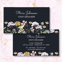 Personlig Namn Vildblomsterträdgårds Affärskort