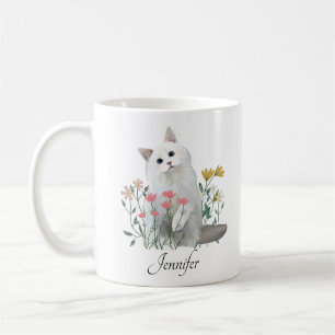 Personlig Namn   Vitkattungar Kaffemugg