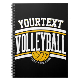 Personlig NAMN Volleyball Player School Team Anteckningsbok