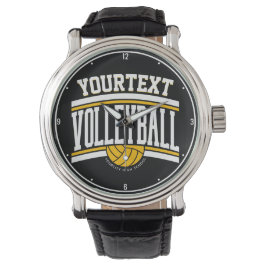Personlig NAMN Volleyball Player School Team Armbandsur