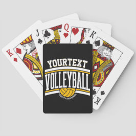 Personlig NAMN Volleyball Player School Team Casinokort