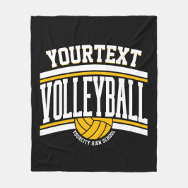 Personlig NAMN Volleyball Player School Team Fleecefilt