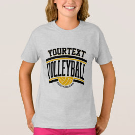 Personlig NAMN Volleyball Player School Team T Shirt