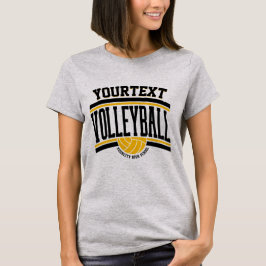 Personlig NAMN Volleyball Player School Team T Shirt