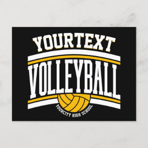 Personlig NAMN Volleybollspelare Skola Vykort