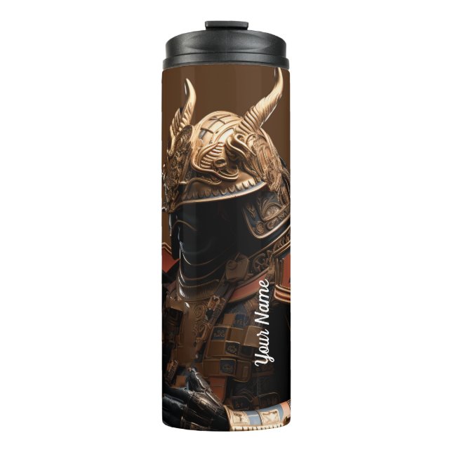 Personlig Namn Warrior Armor Thermal Tumbler (Framsida)