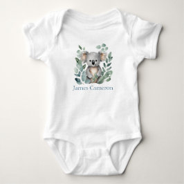 Personlig Namn Watercolor Koala Bear T Shirt
