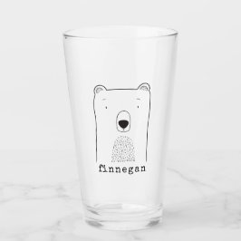 Personlig Namn Whimsical Bear Cute Playful Glaskopp