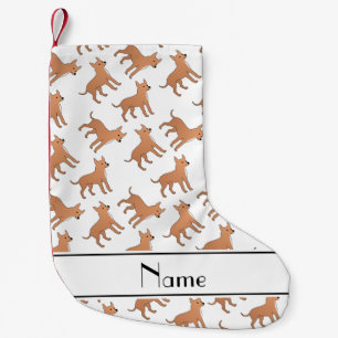 Personlig namn white chihuahua hundar liten julstrumpa