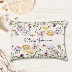 Personlig Namn WildblomGarden Prydnadskudde