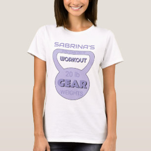 Personlig Namn Workout Gear T Shirt
