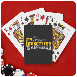 Personlig NAMN Wrestling School Team Wrestler Casinokort