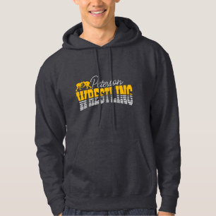 Personlig NAMN Wrestling School Team Wrestler Hoodie