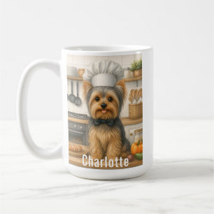 Personlig Namn Yorkshire Terrier Hund Kock Kaffemugg